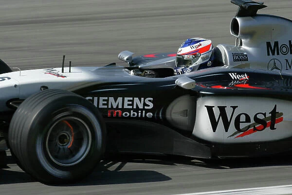 2003 Austrian Grand Prix, Saturday Qualifying, A1 Ring, Austria. 17th May 2003. Kimi Raikkonen, Team McLaren Mercedes MP4 / 17D, action. World Copyright LAt Photographic. Digital Image Only