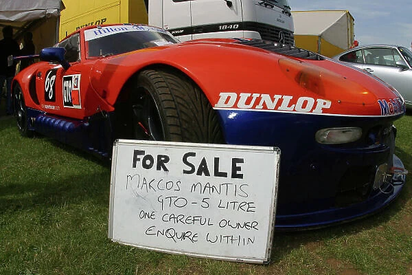 2003 British GT Championship. Castle Combe 22nd June. Mantis for sale. World Copyright - Lord / Ebrey / LAT Photographic