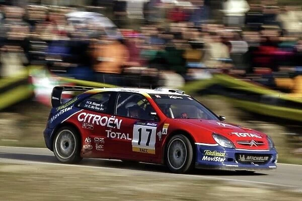 2003 FIA World Rally Champs. Round 13 Catalunya Rally 23rd-26th October 2003. Colin McRae, Citroen, action