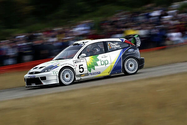 2003 FIA World Rally Champs. Round eight, Deutschland Rally 24th-27th July 2003. Francois Duval, Ford, action