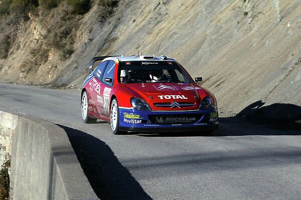 2003 FIA World Rally Champs. Round one, Monte Carlo, 23rd-26th January 2003 Carlos Sainz, Citroen, action. World Copyright: McKlein / LAT