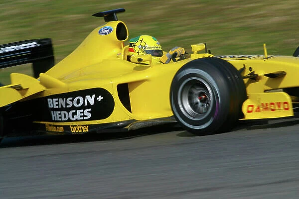 2003 Formula One Testing Barcelona, Spain. 17th February 2003. Ralph Firman, Jordan EJ13, action. World Copyright: Malcolm Griffiths / LAT Photographic ref: Digital Image Only