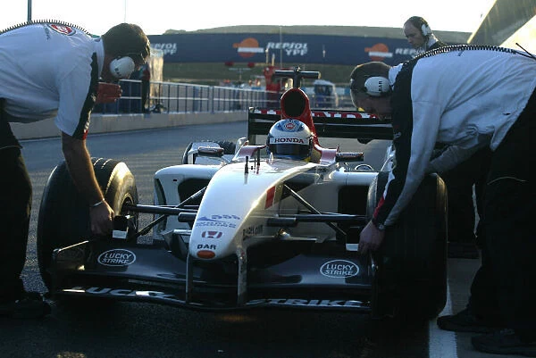 2003 Formula One Testing. Bjorn Wirdheim, BAR Honda. Jerez, Spain. 9-11 December 2003. World Copyright: Spinney  /  LAT Photographic. Ref. : Digital Image Only
