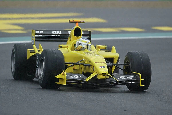 2003 French Grand Prix - Friday Qualifying, Magny-Cours, France. 4th July 2003. Giancarlo Fisichella, Jordan Ford EJ13, action. World Copyright LAT Photographic. Digital Image Only
