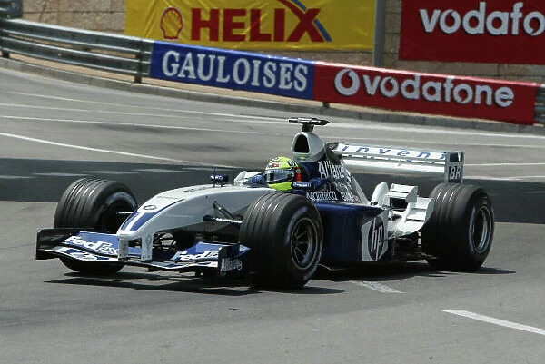 2003 Monaco Grand Prix, Sunday Race, Monte Carlo, Monaco. 1st June 2003. Ralf Schumacher, BMW Williams FW25, action. World Copyright LAt Photographic. Digital Image Only