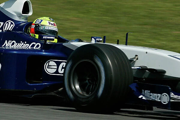 2003 Spanish Grand Prix - Friday 1st Qualifying, Barclona, Spain. 2nd May 2003. Ralf Schumacher, BMW Williams FW25, action. World Copyright LAT Photographic. ref: Digital image only