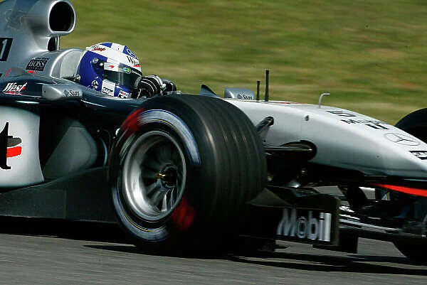 2003 Spanish Grand Prix - Friday 1st Qualifying, Barclona, Spain. 2nd May 2003. David Coulthard, West McLaren Mercedes MP4 / 17D, action. World Copyright LAT Photographic. ref: Digital image only