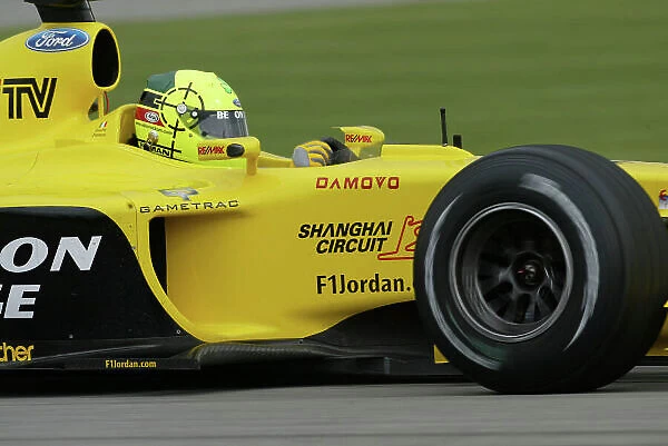 2003 United States Grand Prix - Friday Qualifying, Indianapolis, USA. 26th September 2003. Ralph Firman Jr, Jordan Ford EJ13, action. World Copyright LAT Photographic. Digital Image Only