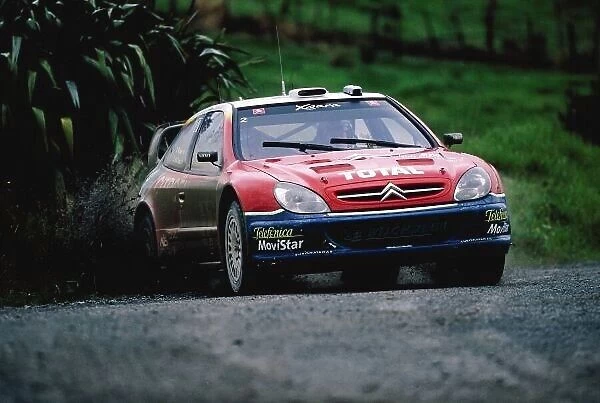 2003 World Rally Championship Rally New Zealand. 9th - 13th April 2003. Colin McRae / Derek Ringer (Citroen Xsara), retired stage 7. World Copyright: McKlein / LAT Photographic ref: 35mm Image A23