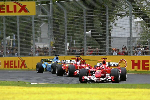 2004 Australian Grand Prix-Sunday race Melbourne, Australia. 7th March 2004 Race action. World Copyright LAT Photographic Digital image only