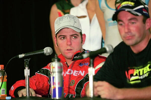 2004 Australian V8 Supercars Surfers Paradise, Australia. 21st - 24th October 2004 Todd Kelly (Holden Commodore VY), in the driver press conference. World Copyright: Mark Horsburgh / LAT Photographic ref: Digital Image Only