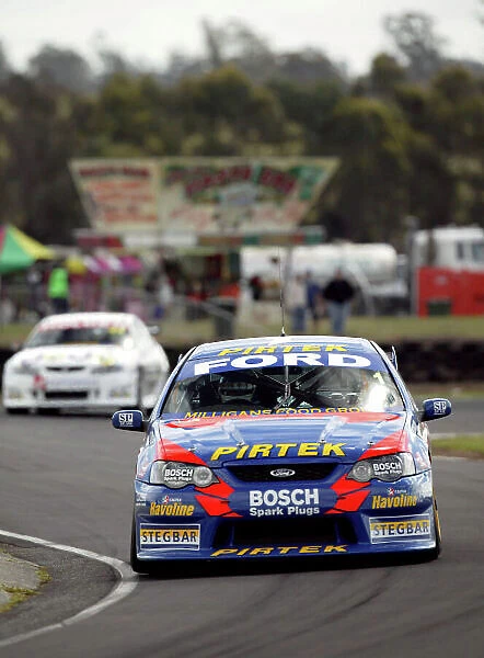 2004 Australian V8 Supercars Symmons Plain Raceway, Tasmania. November 14th. V8 Supercar driver Marcos Ambrose set the fastest time during the first practice session. World Copyright: Mark Horsburgh / LAT Photographic ref: Digital Image Only