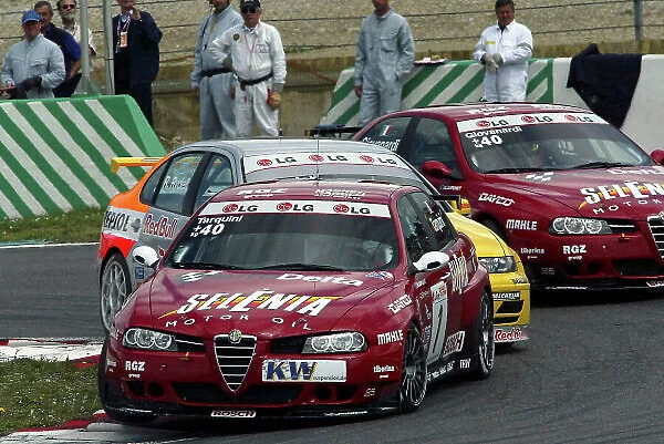 2004 European Touring Car (ETCC) Championship Magny-Cours, France. 1st - 2nd May 2004. Gabriele Tarquini (Alfa Romeo 156 S2000), action. World Copyright: Photo4 / LAT Photographic ref: Digital Image Only