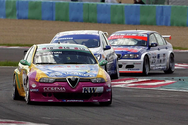 2004 European Touring Car (ETCC) Championship Magny-Cours, France. 1st - 2nd May 2004. Michele Bartyan (Alfa Romeo 156 Gta), action. World Copyright: Photo4 / LAT Photographic ref: Digital Image Only