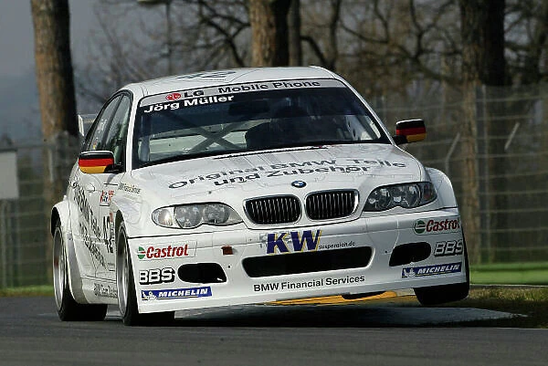 2004 European Touring Car Testing Imola, Italy. 12th February 2004. Jorg Muller (Schnitzer BMW 320i), action. World Copyright: Photo4 / LAT Photographic ref: Digital Image Only