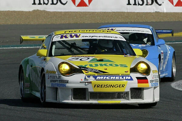 2004 FIA GT Championship Magny-Cours, France. 1st - 2nd May 2004. 2nd in the N-GT class, Ortelli / Collard, (Porsche 996 GT3-RS), action. World Copyright: Photo4 / LAT Photographic ref: Digital Image Only