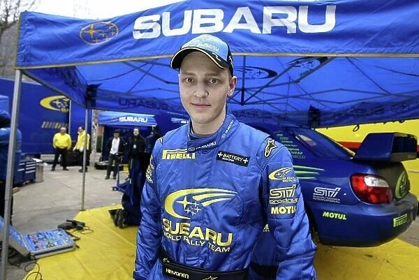 2004 FIA World Rally Championship Monte Carlo Rally, Monte Carlo, 23rd - 25th January. Mikko Hirvonen has his first outing in the Suabru Impreza WRC 2003. Portrait. World Copyright: McKlein / LAT ref: Digital Image Only