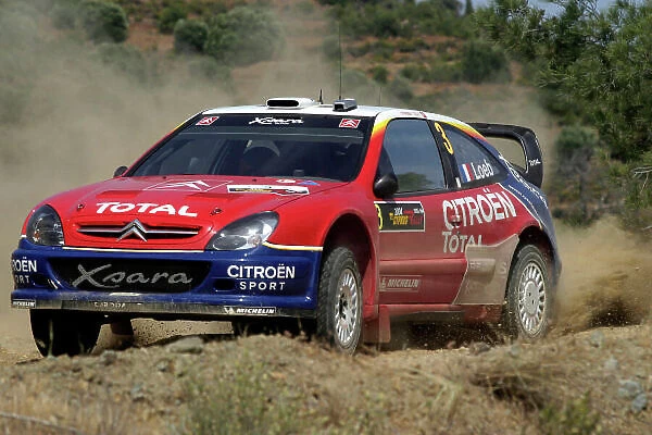 2004 FIA World Rally Champs. Round five, Cyprus Rally. 14th- 16th May 2004. Sebastien Loeb, Citroen, action. World Copyright: McKlein / LAT