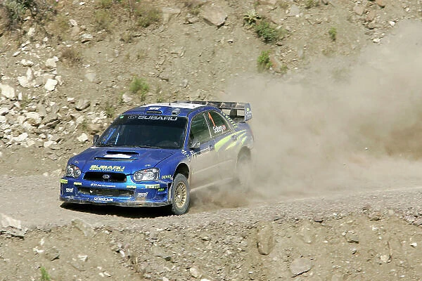 2004 FIA World Rally Champs. Round seven, Rally Turkey. 24th- 27th June 2004. Petter Solberg, Subaru, action. World Copyright: McKlein / LAT