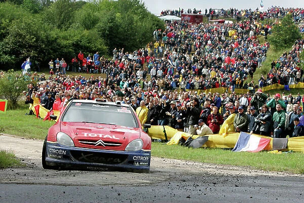 2004 FIA World Rally Champs. Round ten, OMV Deutschland Rally. 19th - 22nd August 2004. Sebastien Loeb, Citroen, action. World Copyright: McKlein / LAT
