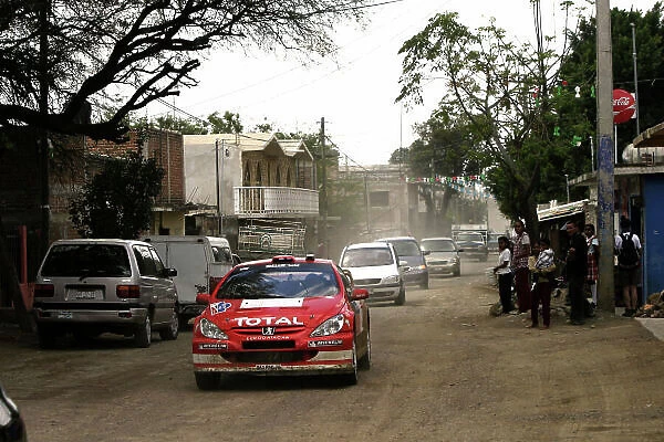 2004 FIA World Rally Champs. Round three, Corona Rally Mexico. 11th-14th March 2004. Harri Rovanpera, Peugeot, action. World Copyright: McKlein / LAT