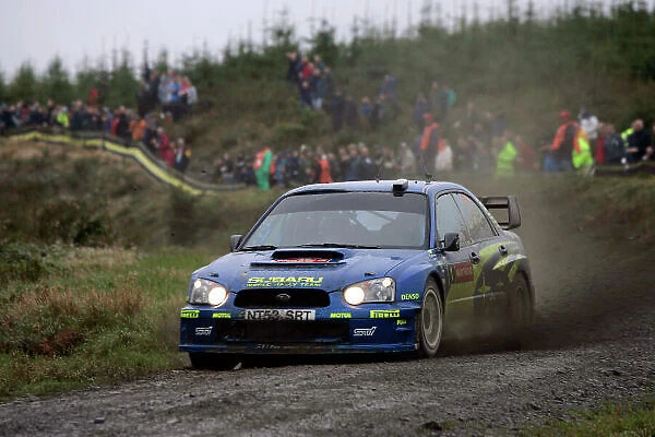 2004 FIA World Rally Champs. Round twelve, Wales Rally GB. 16th- 19th September 2004. Petter Solberg, Subaru, action. World Copyright: McKlein / LAT