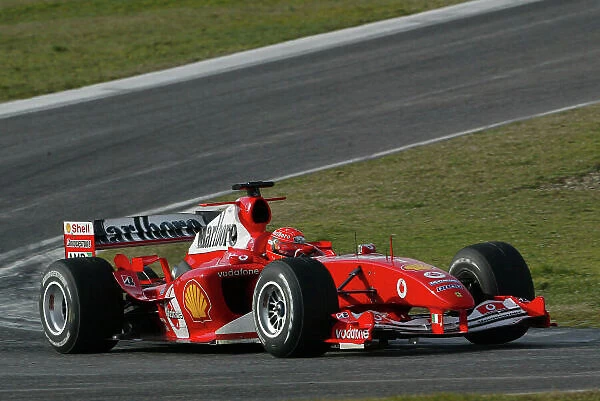 2004 Formula One Testing Imola, Italy. 24th - 25th February 2004. Michael Schumacher, Ferrari F2004, action. World Copyright: Photo4 / LAT Photographic ref: Digital Image Only