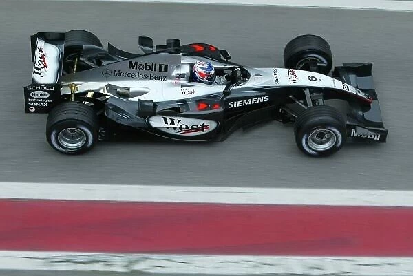 2004 Formula One Testing. Kimi Raikkonen, Mclaren MP4-18. Barcelona, Spain. 3rd February 2004. World Copyright: LAT Photographic. Ref: Digital Image Only