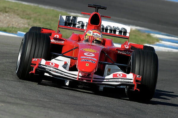 2004 Formula One Testing. Luca Badoer, Ferrari F2004. Jerez, Spain. 28-30th September 2004. Photo:Spinney / LAT Photographic. Ref:Digital Image Only