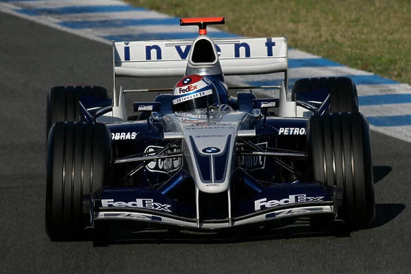 2004 Formula One Testing Marc Gene, WilliamsF1 BMW FW26, action. Jerez, Spain