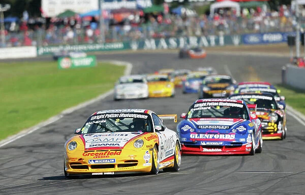 2005 Australian Carrera Cup Championship Barbagallo, Australia. 8th May 2005. Jim Richards (Jim Richards Racing), leads the field. Action. World Copyright: Mark Horsburgh / LAT Photographic ref: Digital Image Only