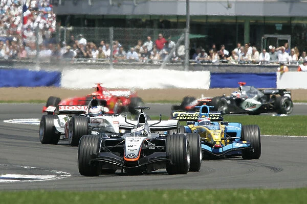 2005 British Grand Prix, Juan Pablo Montoya (Col), McLaren-Mercedes, Silverstone, Grand Prix, 10th July 2005. World copyright: Jakob Ebrey / LAT Photographic