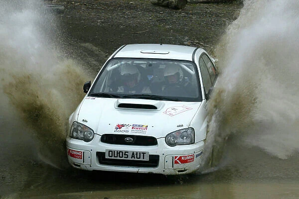 2005 British Rally Championship Rally of Wales. 23rd / 24th April 2005 Paul Wedgbury / Gemma Price Subaru World Copyright: Ebrey / LAT Photographic