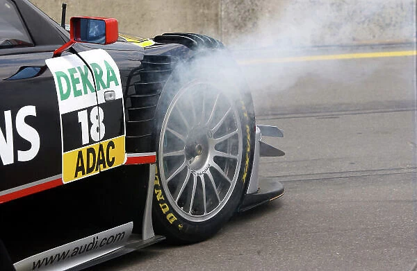 2005 DTM Championship Norisring, Germany. 16th - 17th July 2005 Rinaldo Capello's Joest Racing Audi A4's brakes get hot. World Copyright: Andre Irlmeier  /  LAT Photographic ref: Digital Image Only
