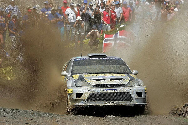 2005 FIA World Rally Champs. Round eight Acropolis Rally 23rd - 26th June 2005. Mikko Hirvonen, Ford, Action. World Copyright: McKlein / LAT