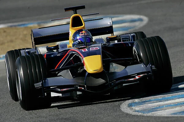 2005 Formula One Testing. Christian Klien, Red Bull Racing RB01 Jerez, Spain. 10th February 2005. World Copyright: Spinney / LAT Photogrphic. Ref: Digital Image Only