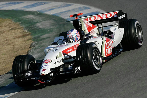 2005 Formula One Testing. Jenson Button, BAR Honda 007 Jerez, Spain. 10th February 2005. World Copyright: Spinney / LAT Photogrphic. Ref: Digital Image Only