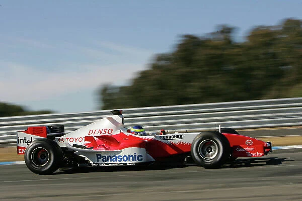 2005 Formula One Testing. Ricardo Zonta, Toyota TF105. Jerez, Spain. 8th February 2005. World Copyright: Spinney / LAT Photogrphic. Ref: Digital Image Only