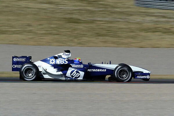 2005 Formula One Testing Valencia, Spain. 1st February 2005 Mark Webber, WilliamsF1 BMW FW27, action. World Copyright: Malcolm Griffiths / LAT Photographic ref: Digital Image Only