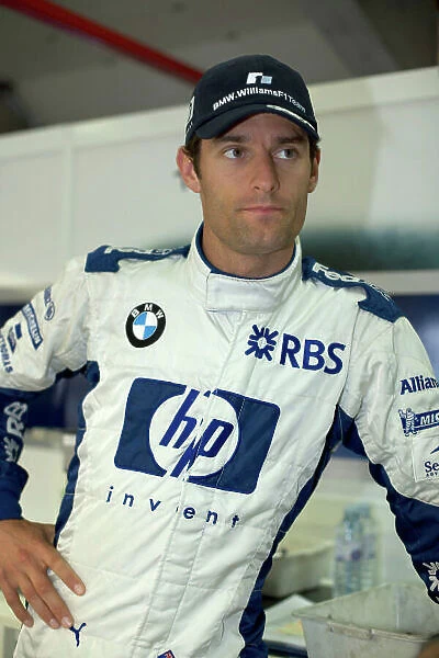 2005 French Grand Prix - Thursday Preview, Magny-Cours, France. 30th June 2005 Mark Webber, Williams F1 BMW FW27, Portrait. World Copyright: Steven Tee / LAT Photographic ref:Digital Image Only 48 mb file