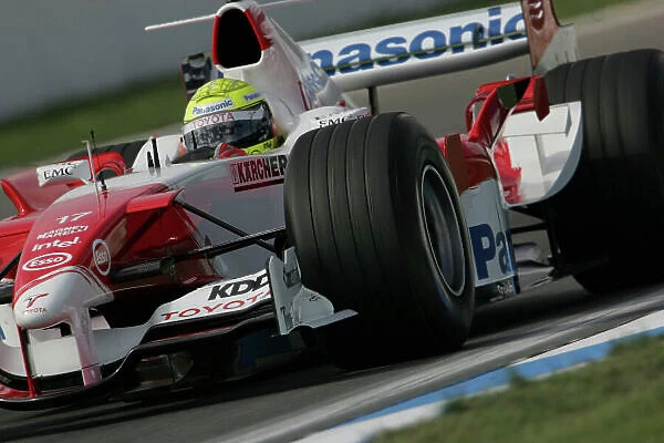 2005 German Grand Prix - Saturday Qualifying, Hockenheim, Germany. 23rd July 2005 Ralf Schumacher, Toyota TF105, Action. World Copyright: Lorenzo Bellanca / LAT Photographic ref:Digital Image Only (a high res version is available on request)