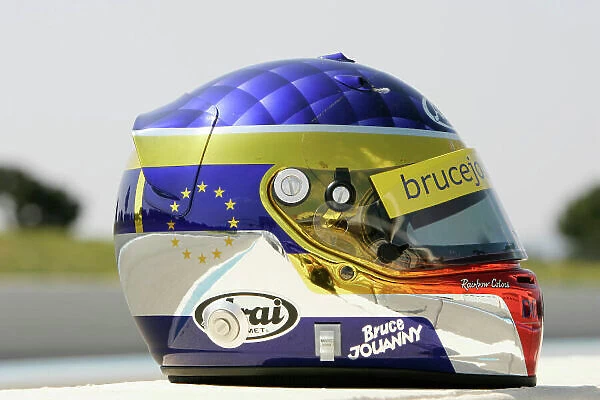 2005 GP2 Series Test. Bruce Jouanny (FRA), Super Nova International Helmet Paul Ricard, France. 5th April 2005. Photo: GP2 Series Media Service. Ref: Digital Image Only