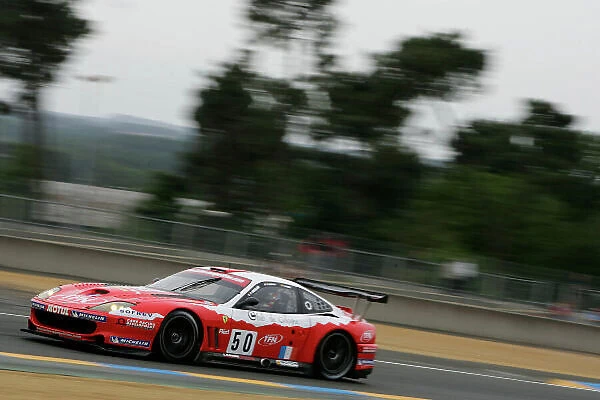 2005 Le Mans Test Day 5th June 2005 Le Mans, France Larbre Competition (FRA, Ferrari 550 Maranello ) Action. World Copyright: Peter Spinney  /  LAT Photographic Digital Image Only