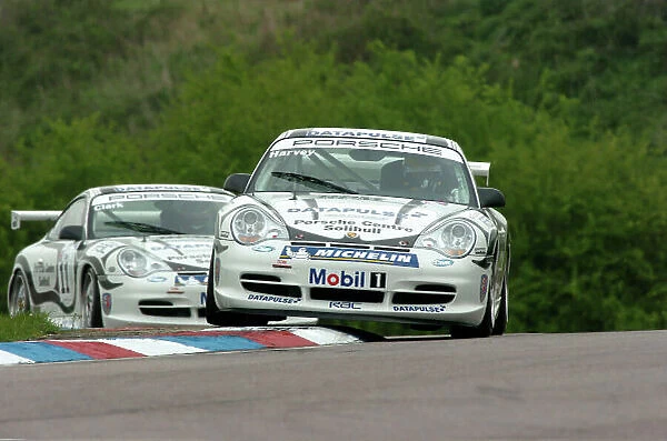 2005 Porsche Carrera Cup Great Britain.. Thruxton, England. 30th April. Tim Harvey. Action. World Copyright Jeff Bloxham / LAT Photographic ref:Digital Image Only