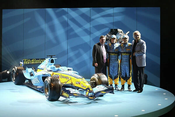 2005 Renault F1 team Launch, Grimaldi Forum, Monaco. 1st Febuary 2005. Renault F1 team - 2005 Launch - Renault R25. World Copyright LAT Photographic. ref: Digital Image only ( a high resolution version is available on request)