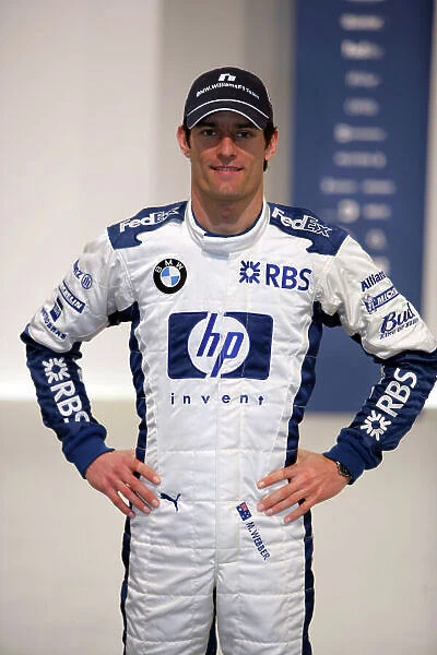 2005 WilliamsF1 BMW FW27 Launch Ceremony Valencia Airport, Spain. 31st January 2005 Mark Webber, WilliamsF1 BMW FW27, portrait. Worold Copyright: LAT Photographic ref: Digital Image Only