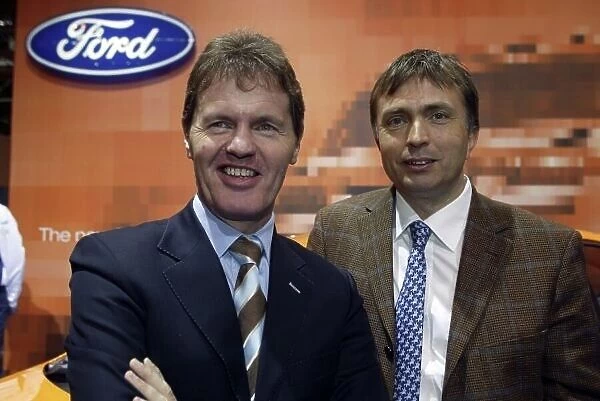 2006 Autosport International Exhibition Birmingham NEC, Thursday 12th January 2006. Malcolm Wilson with a Ford WRC team member. Portrait. World Copyright: Malcolm Griffiths / LAT Photographic ref: Digital Image Only