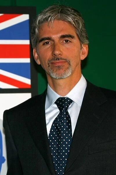 2006 BRDC Members Meeting. Silverstone, England. 28th April 2006. Damon Hill becomes the new President of the BRDC and replaces Sir Jackie Stewart, who held the position for over 6 years, portrait. World Coptyright: Jakob Ebrey  /  LAT Photographic