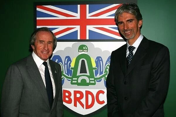 2006 BRDC Members Meeting. Silverstone, England. 28th April 2006. Damon Hill becomes the new President of the BRDC and replaces Sir Jackie Stewart, who held the position for over 6 years