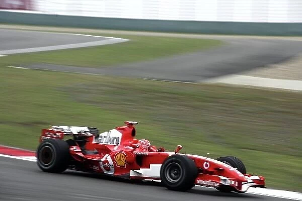 2006 Chinese Grand Prix - Saturday Practice Shanghai International Circuit, Shanghai, China. 28th September - 1st October 2006. Michael Schumacher, Ferrari 248F1
